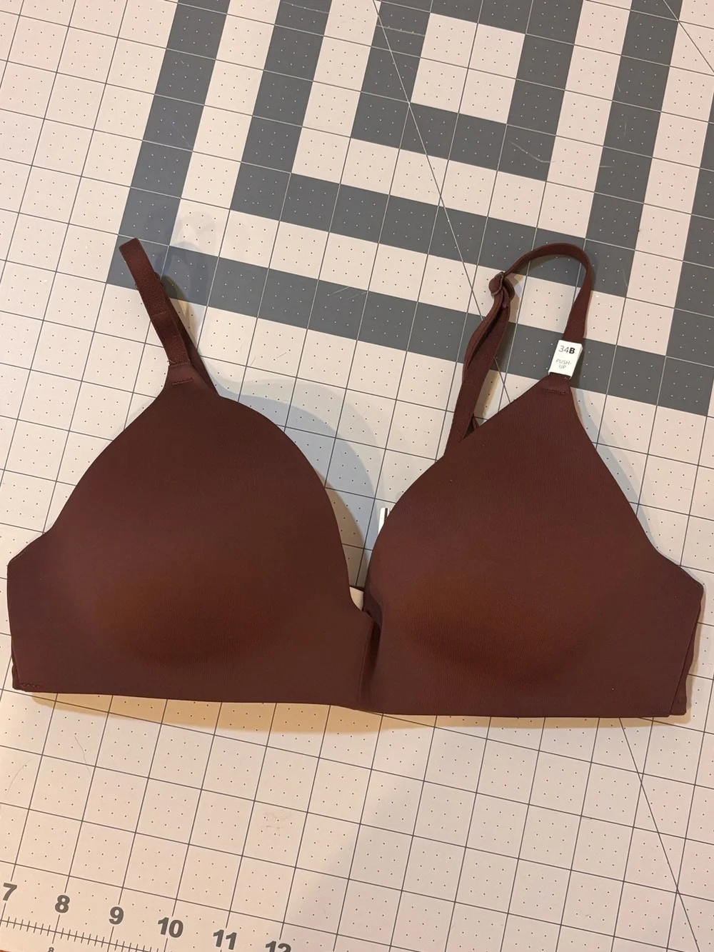 Victoria’s Secret PINK 34B Push Up Bra Chocolate Brown NWT